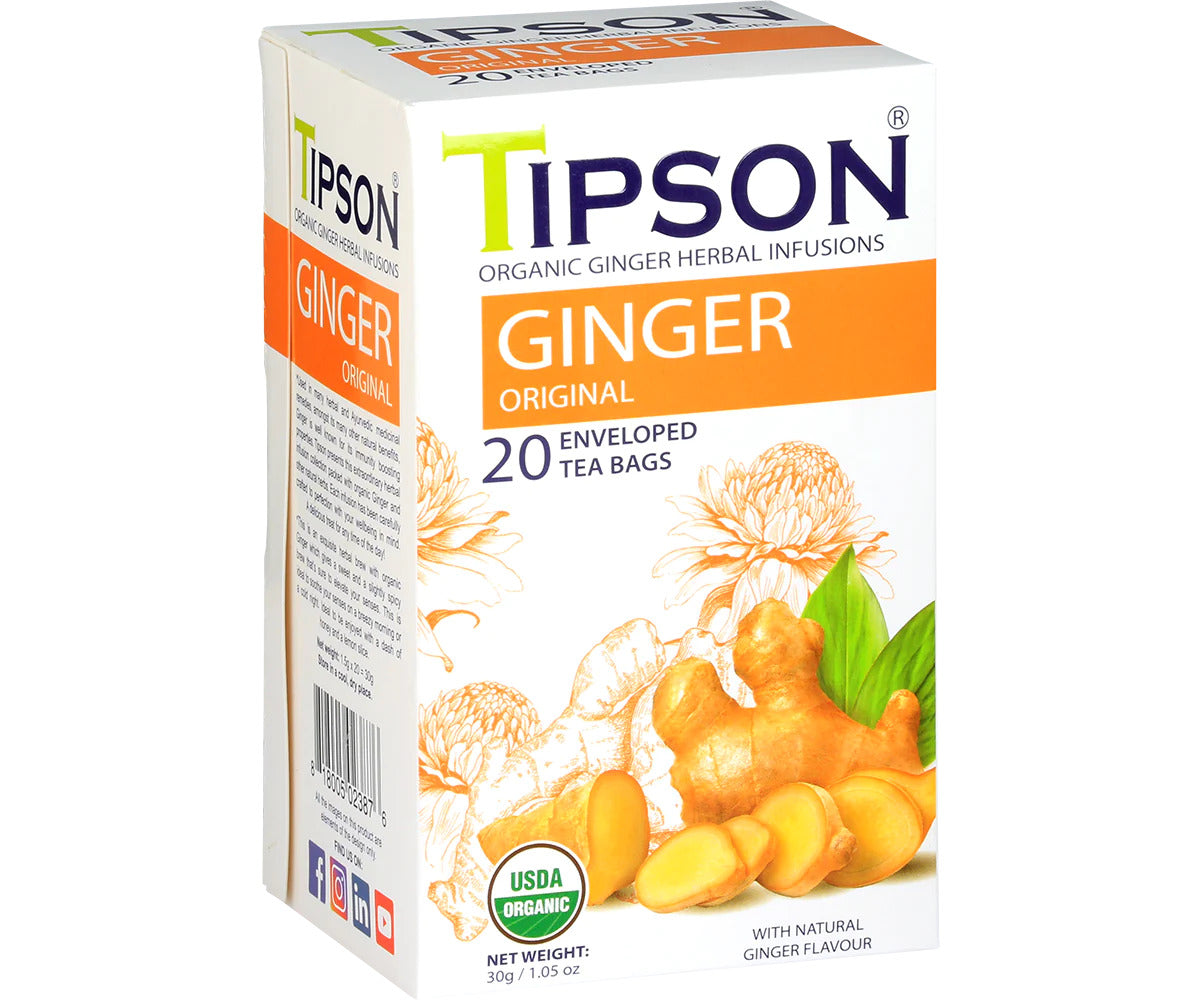 Tipson Bio Ingwer Original Tee (30g) 20 umhüllte Teebeutel