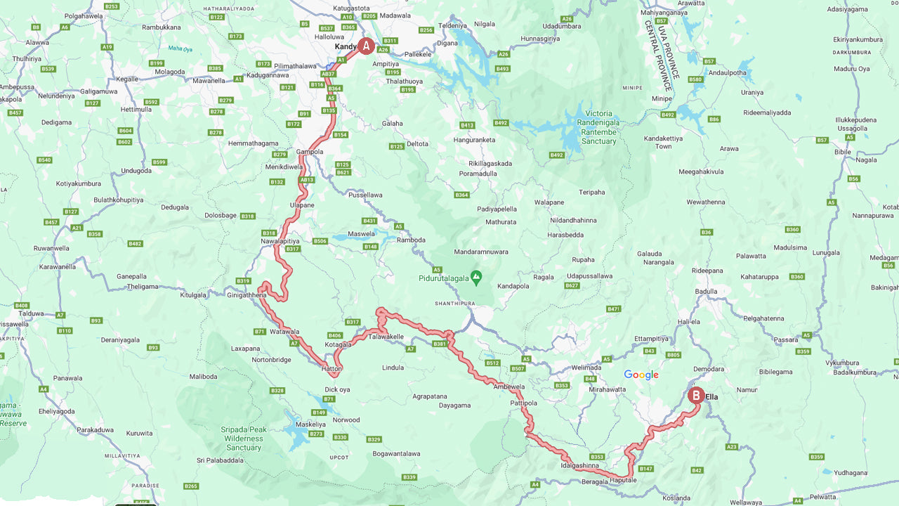 Mit dem Zug von Kandy nach Ella (Zug Nr.: 1015 „Udarata Menike“)