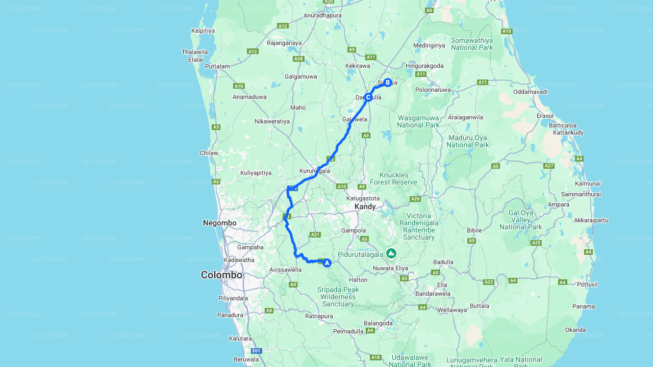 Sigiriya und Dambulla aus Kitulgala