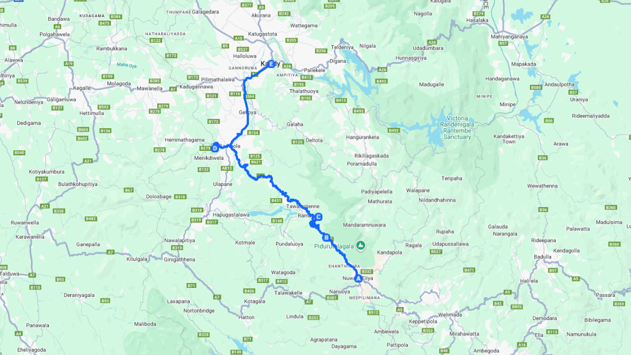 Malerischer Privattransfer von Nuwara Eliya nach Kandy mit Stadtbesichtigung