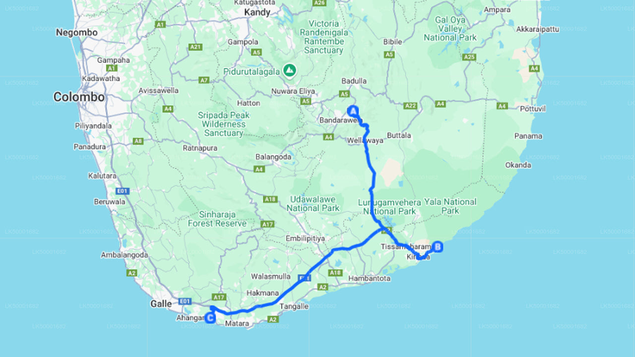 Private Tour von Ella nach Weligama mit Yala-Safari