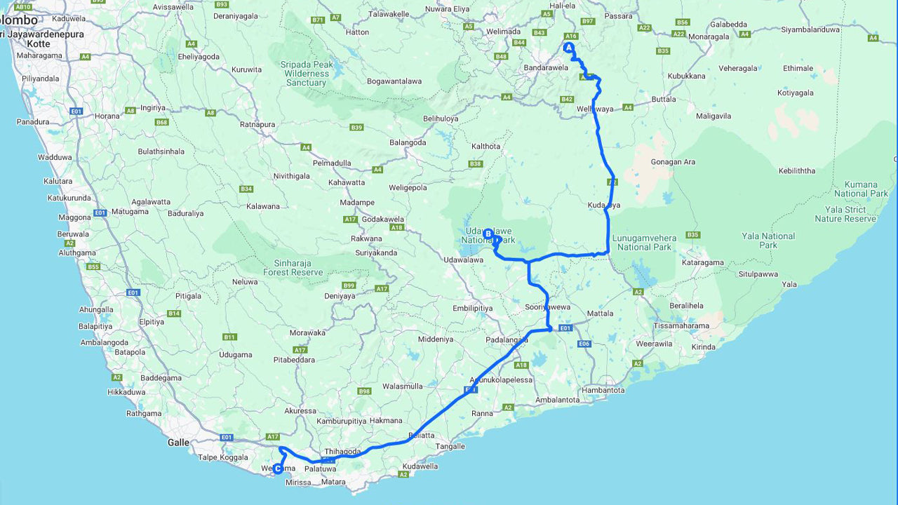 Private Tour von Ella nach Weligama mit Udawalawe-Safari