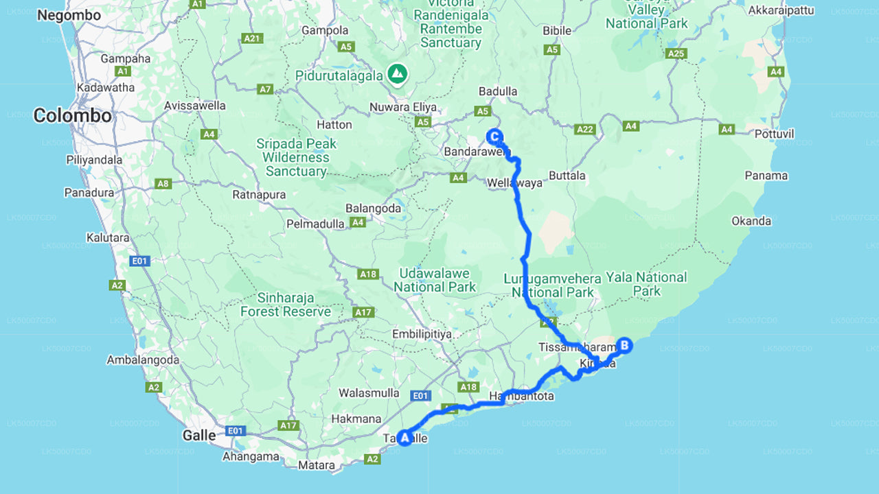 Private Tour von Tangalle nach Ella mit Yala-Safari