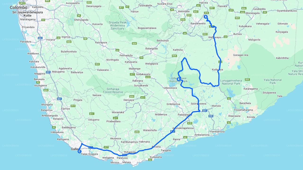 Private Tour von Ella nach Unawatuna mit Udawalawe Safari