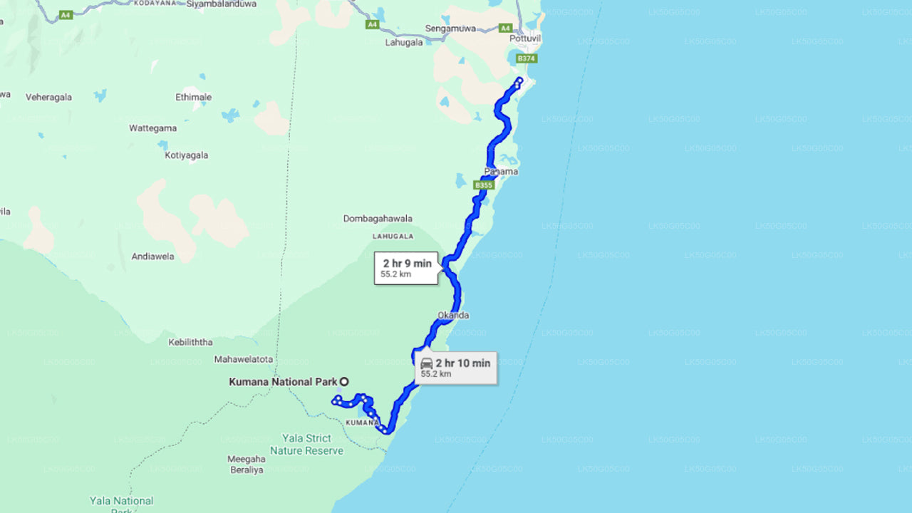 Kumana-Nationalpark-Safari ab Arugam Bay