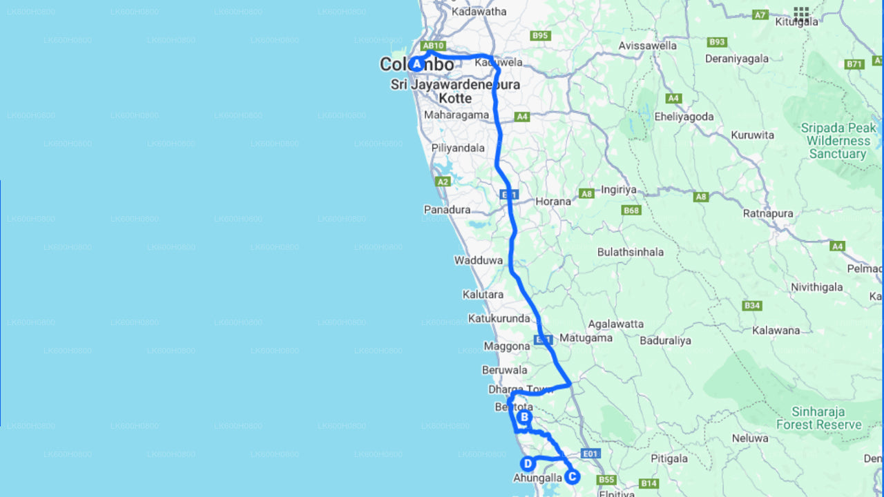 Bentota-Stadtrundfahrt ab Colombo