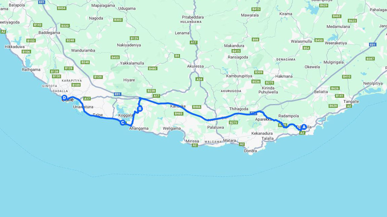 Highlights der Südküste von Dikwella