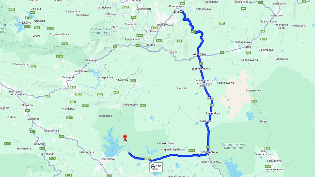 Safari im Udawalawe-Nationalpark ab Ella