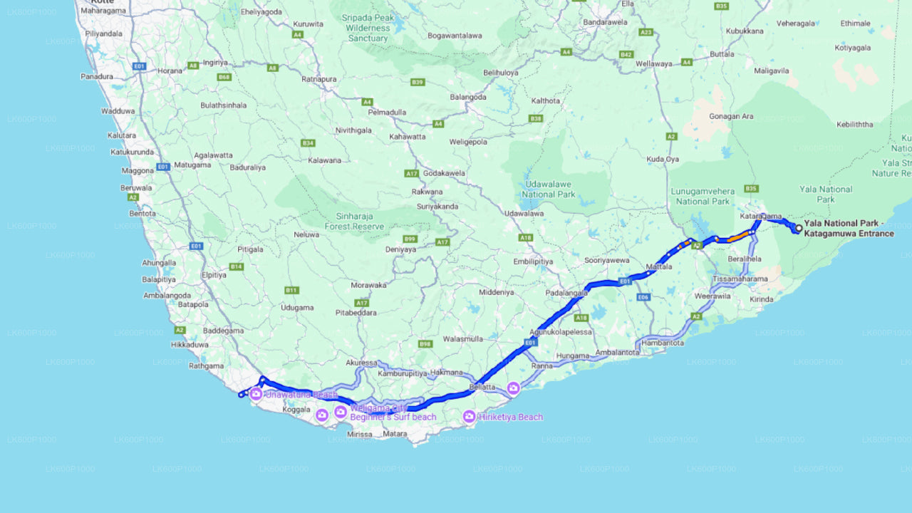 Yala-Nationalpark-Safari ab Galle