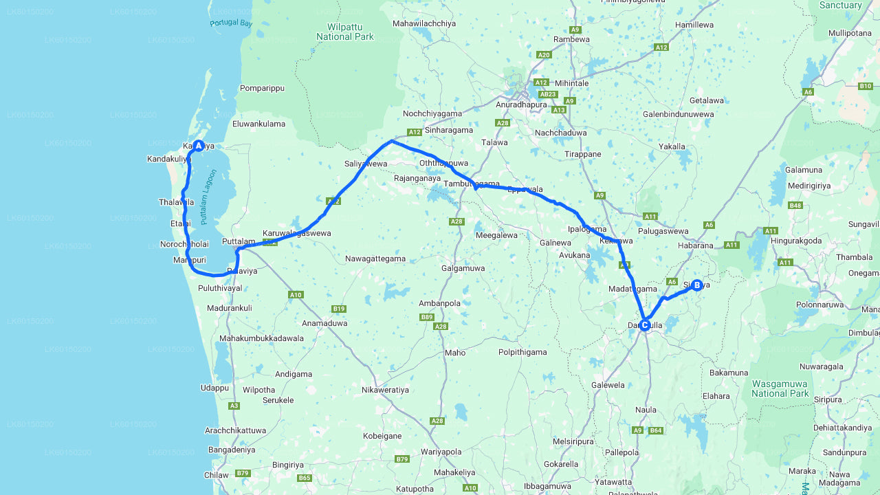 Sigiriya und Dambulla aus Kalpitiya