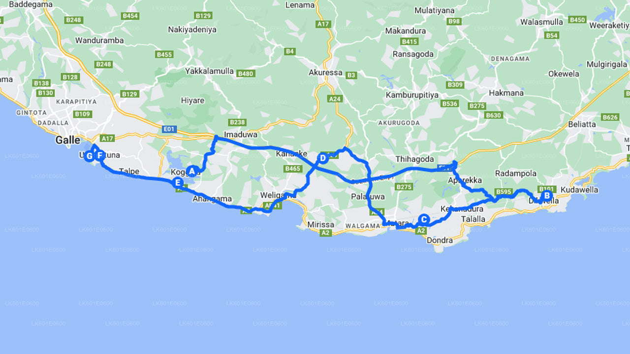 Versteckte Tempel und abgeschiedene Küste von Koggala