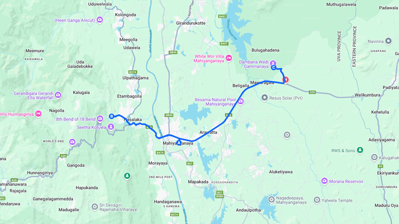 Wasserfallwanderung und Dorferlebnis ab Mahiyanganaya