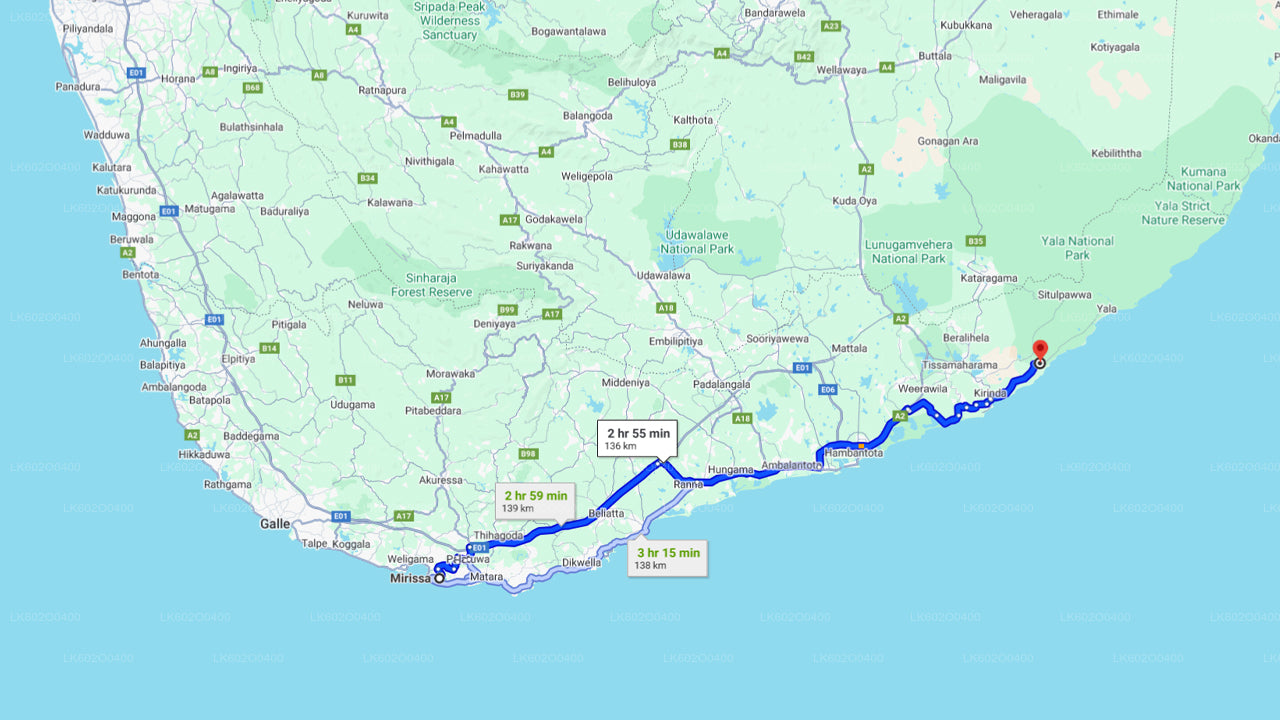 Yala-Nationalpark-Safari ab Mirissa