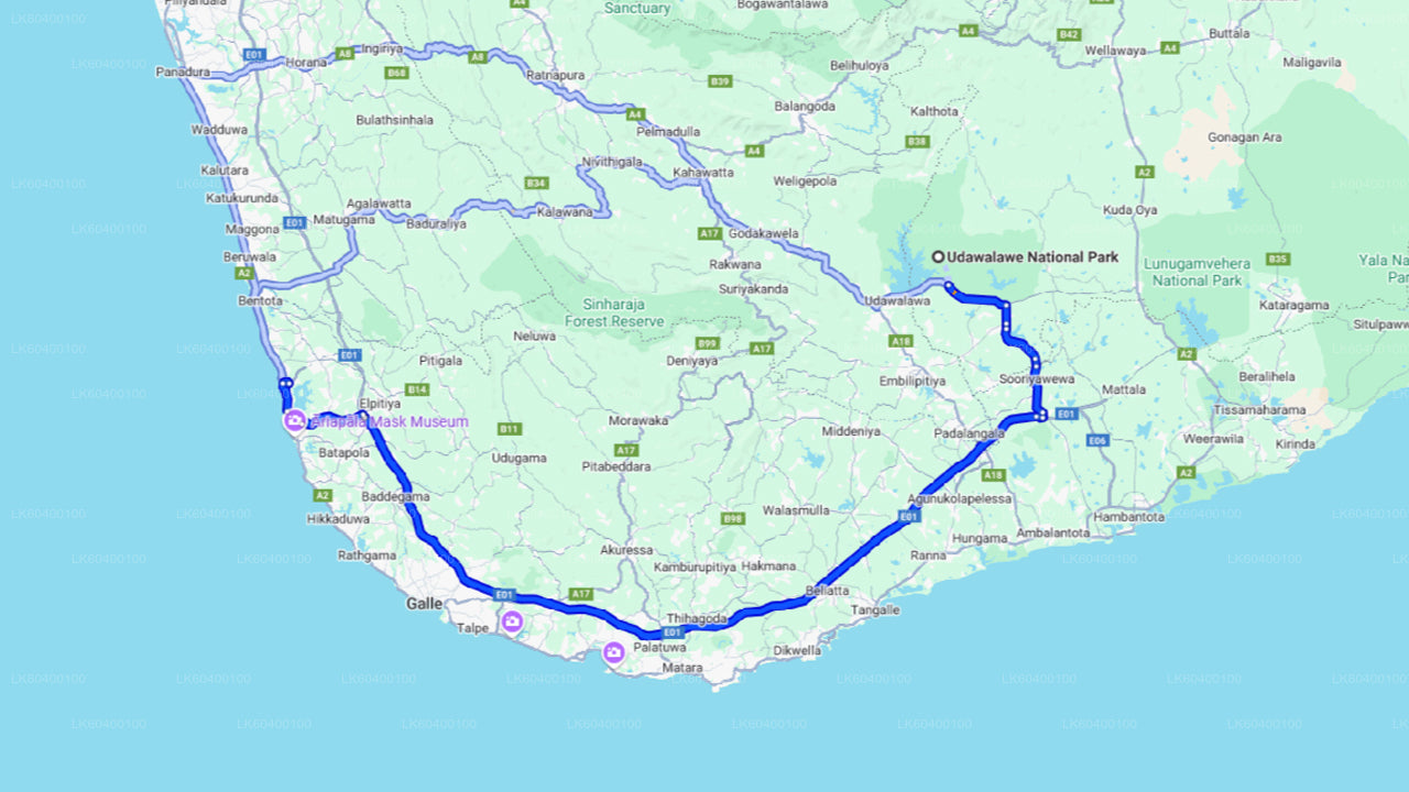 Udawalawe Nationalpark-Safari ab Ahungalla