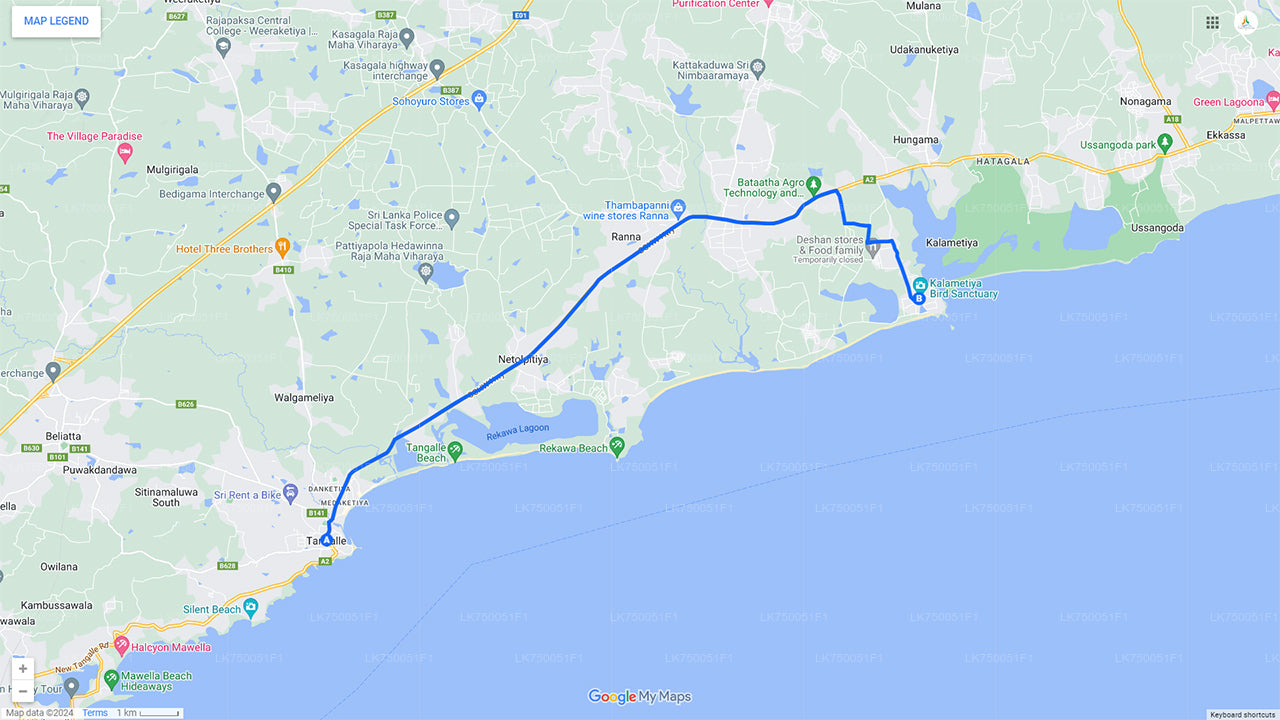 Vogelbeobachtung vom Boot aus im Kalametiya-Schutzgebiet von Tangalle aus