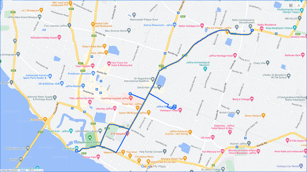 Radfahren von Jaffna City