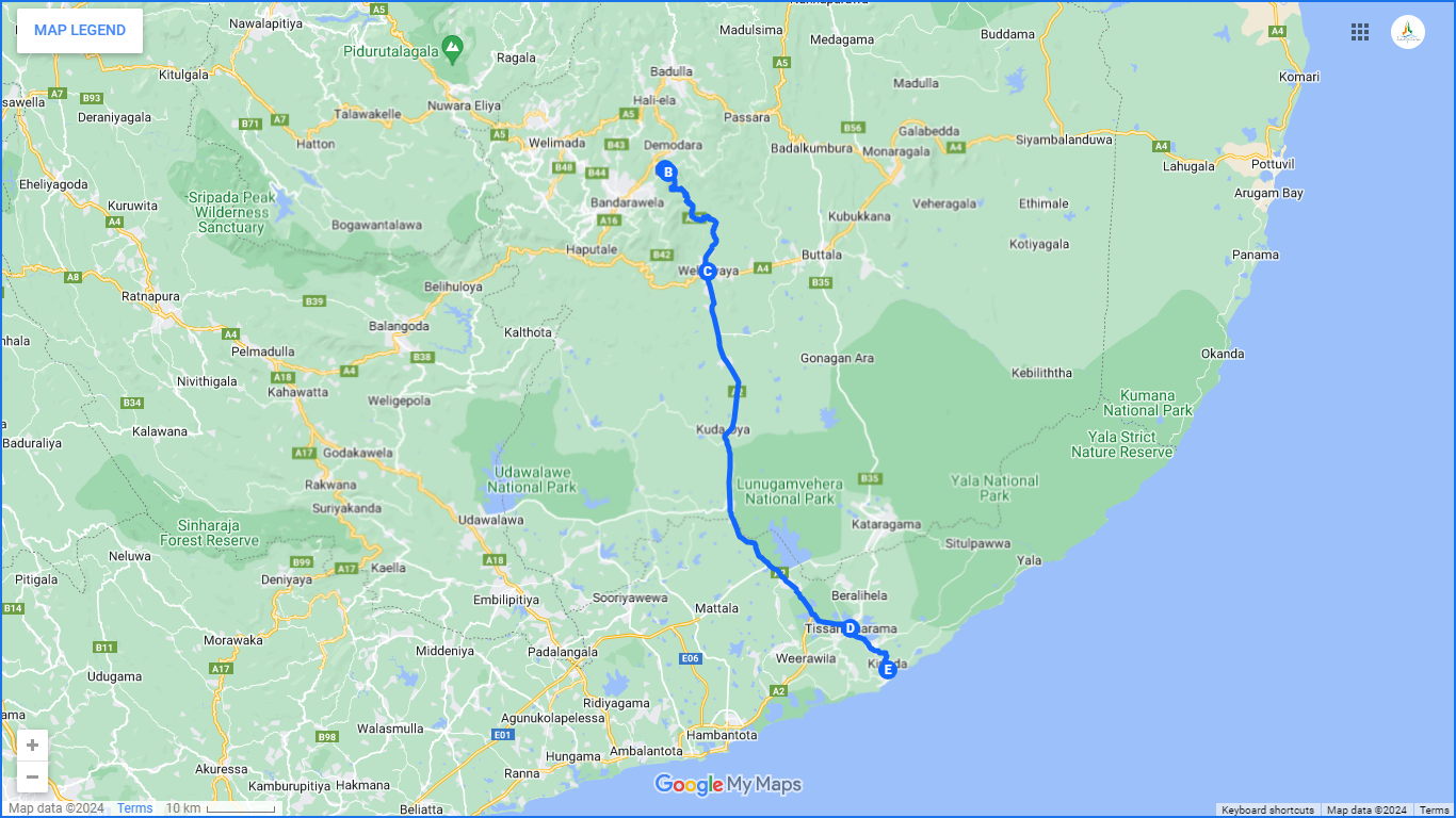 Cross Country-Radtour von Ella nach Yala