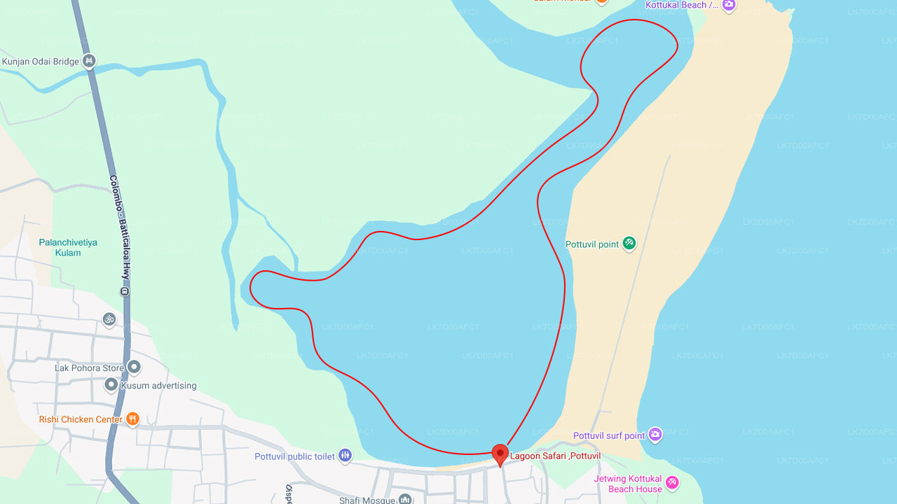 Pottuvil-Lagunentour mit dem Floß