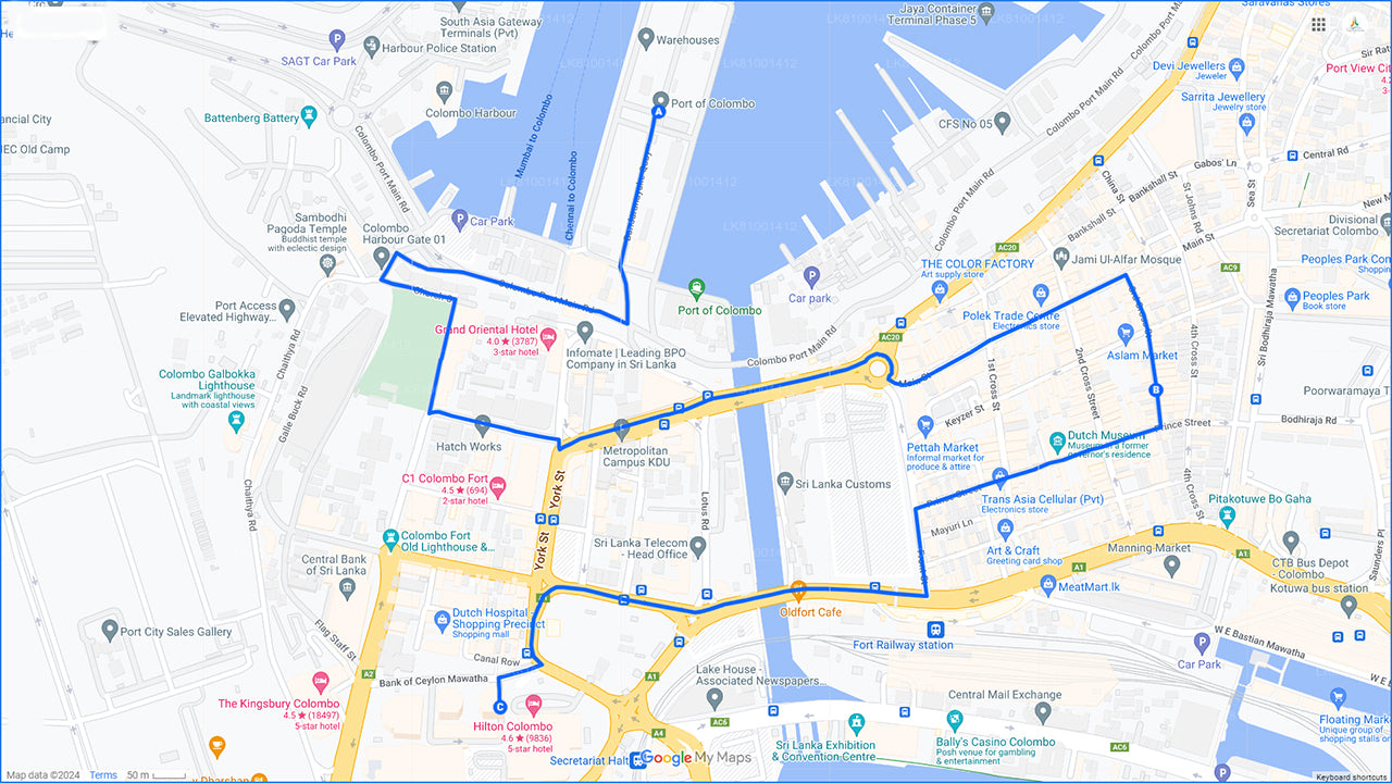 Stadtrundgang in Colombo mit einem Einheimischen vom Hafen von Colombo