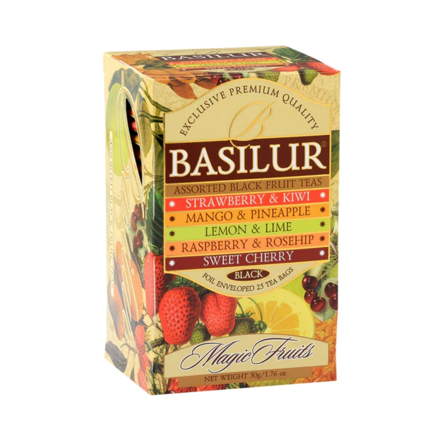 BASILUR MAGIC FRUITS - TEEBEUTEL - FLBT - FOLIE ENV - SORTIERT (20g)