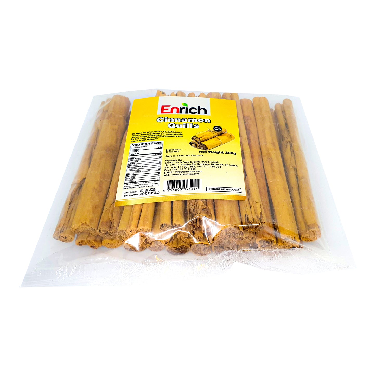 Enrich 5" Cut (C5-Klasse) Zimtstangen (200 g)