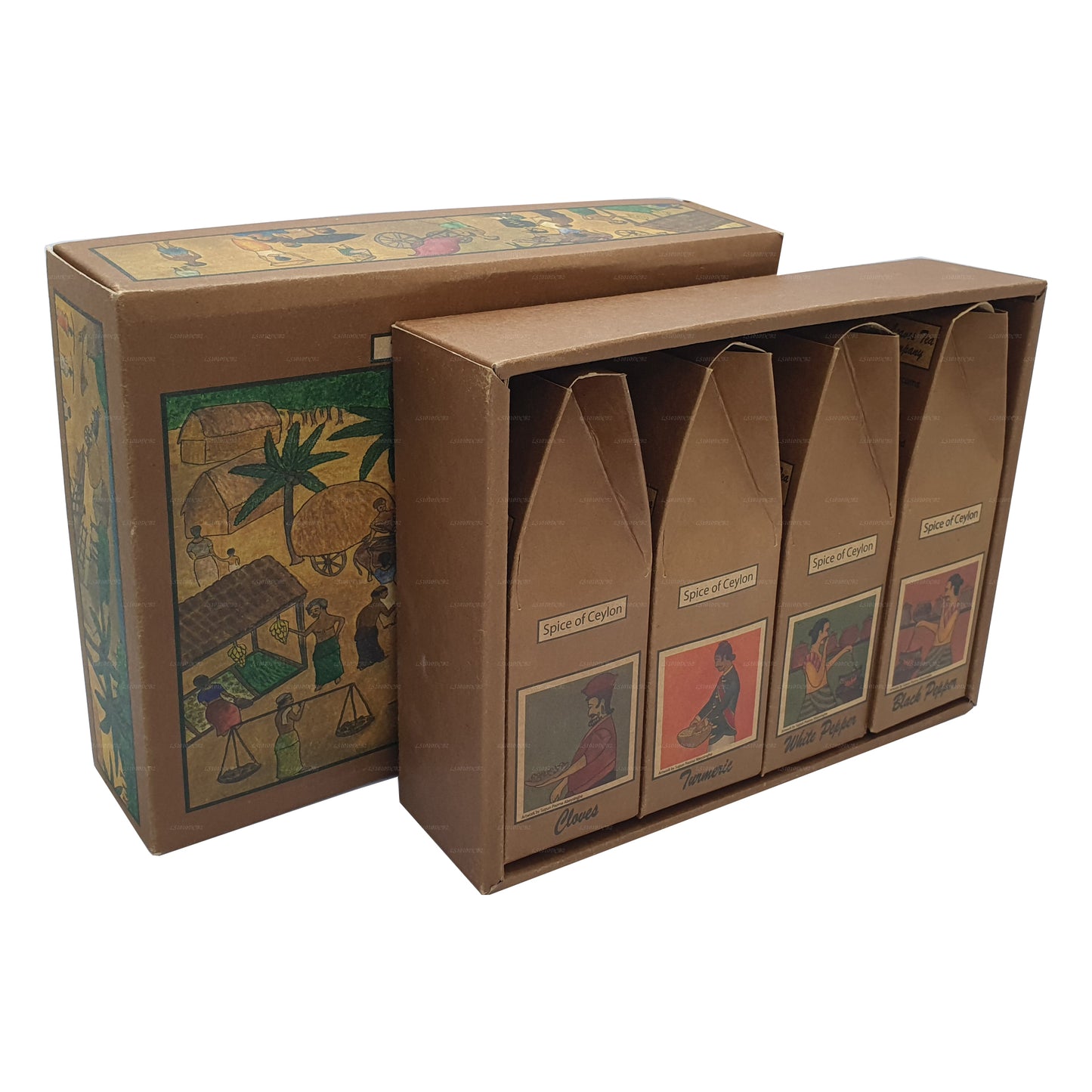 Lakpura® Hochwertige Geschenkpackung mit Ceylon-Gewürzen