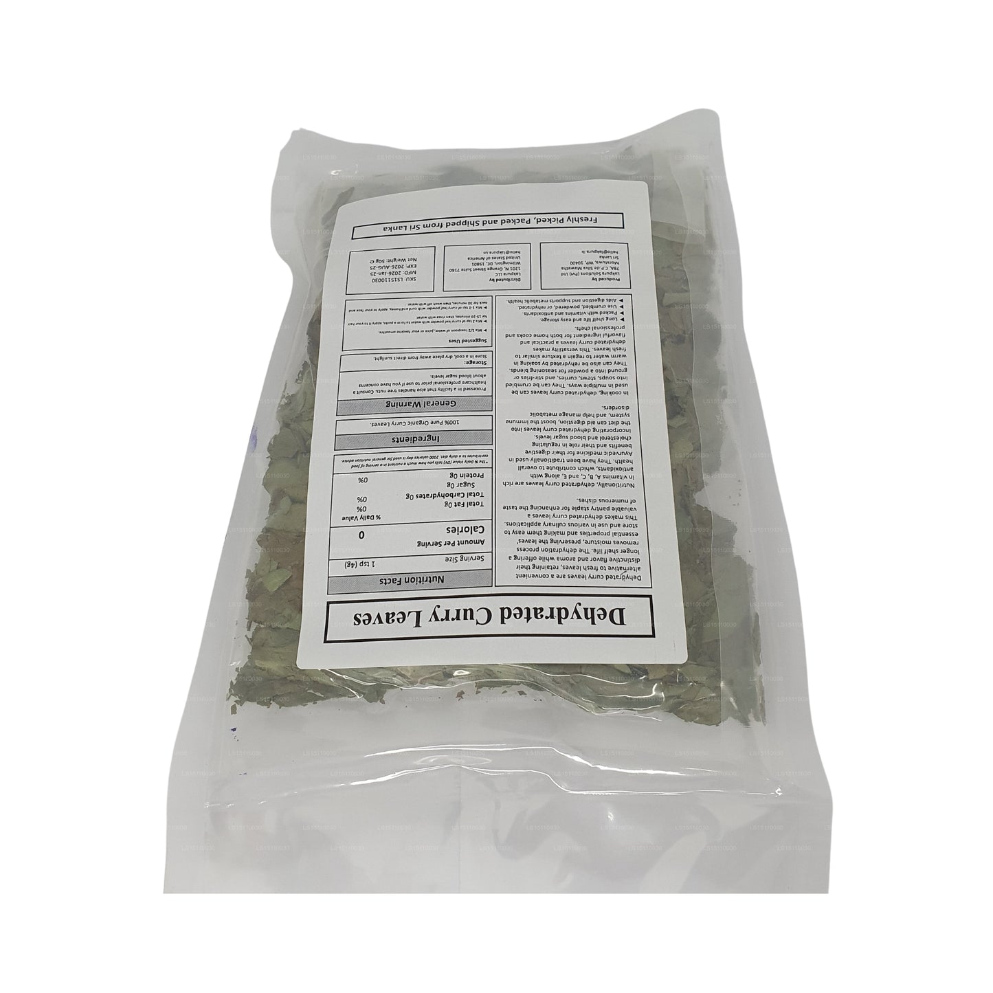 Lakpura® Getrocknete Curryblätter