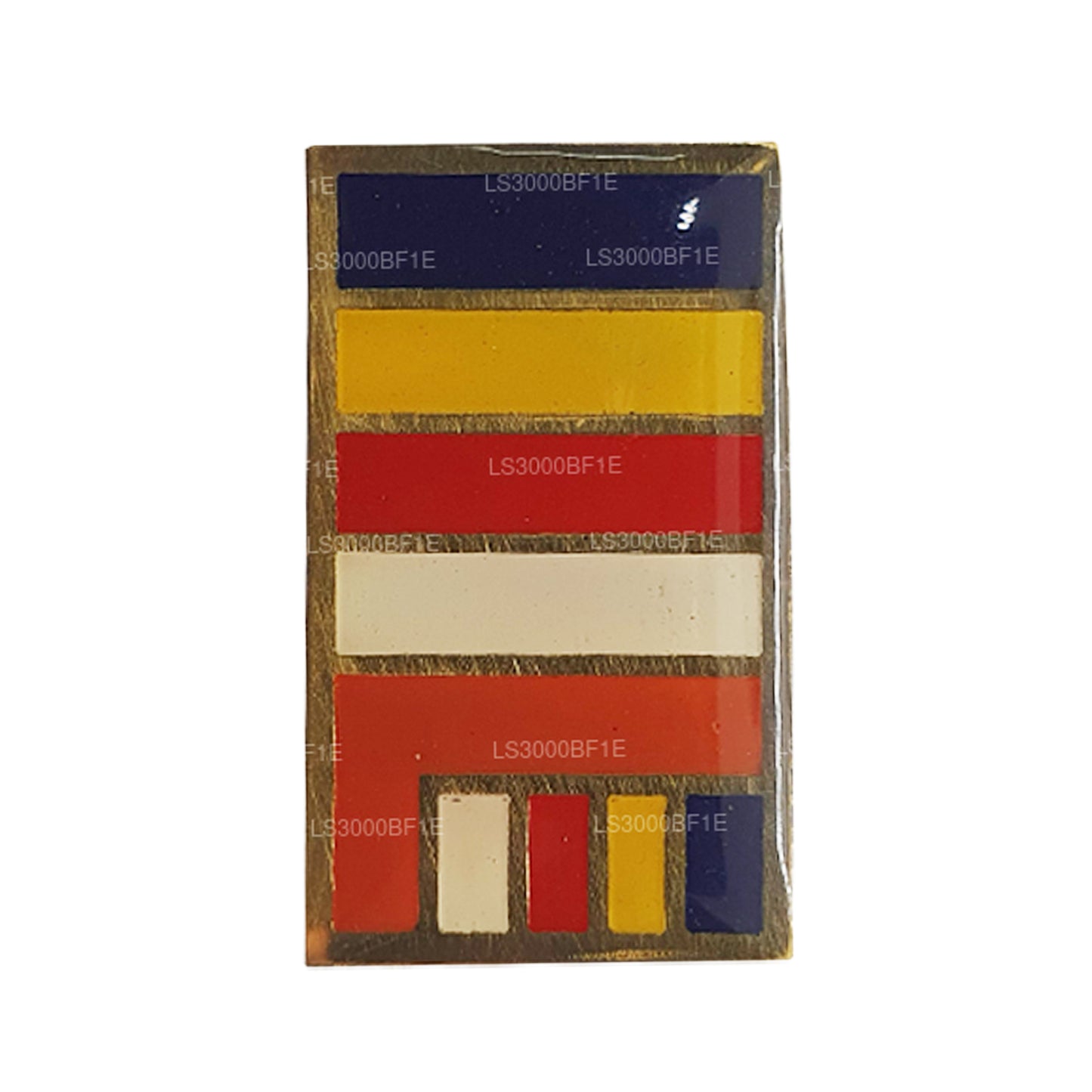 Anstecknadel mit buddhistischer Flagge Sri Lankas