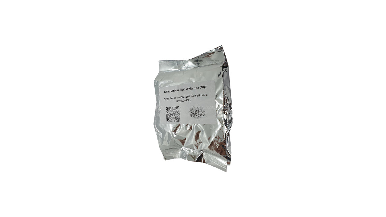 Lakpura White Silver Tips Tee