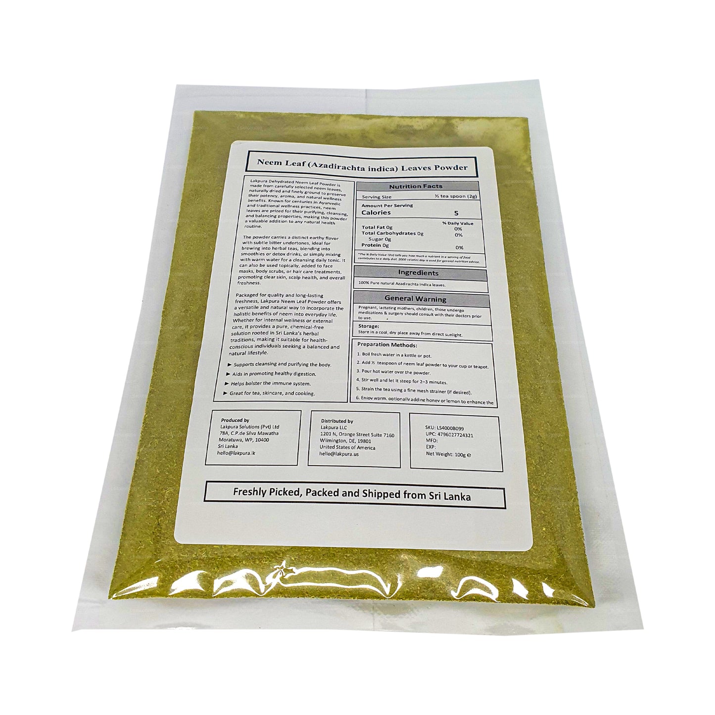 Lakpura Neempulver (100 g)