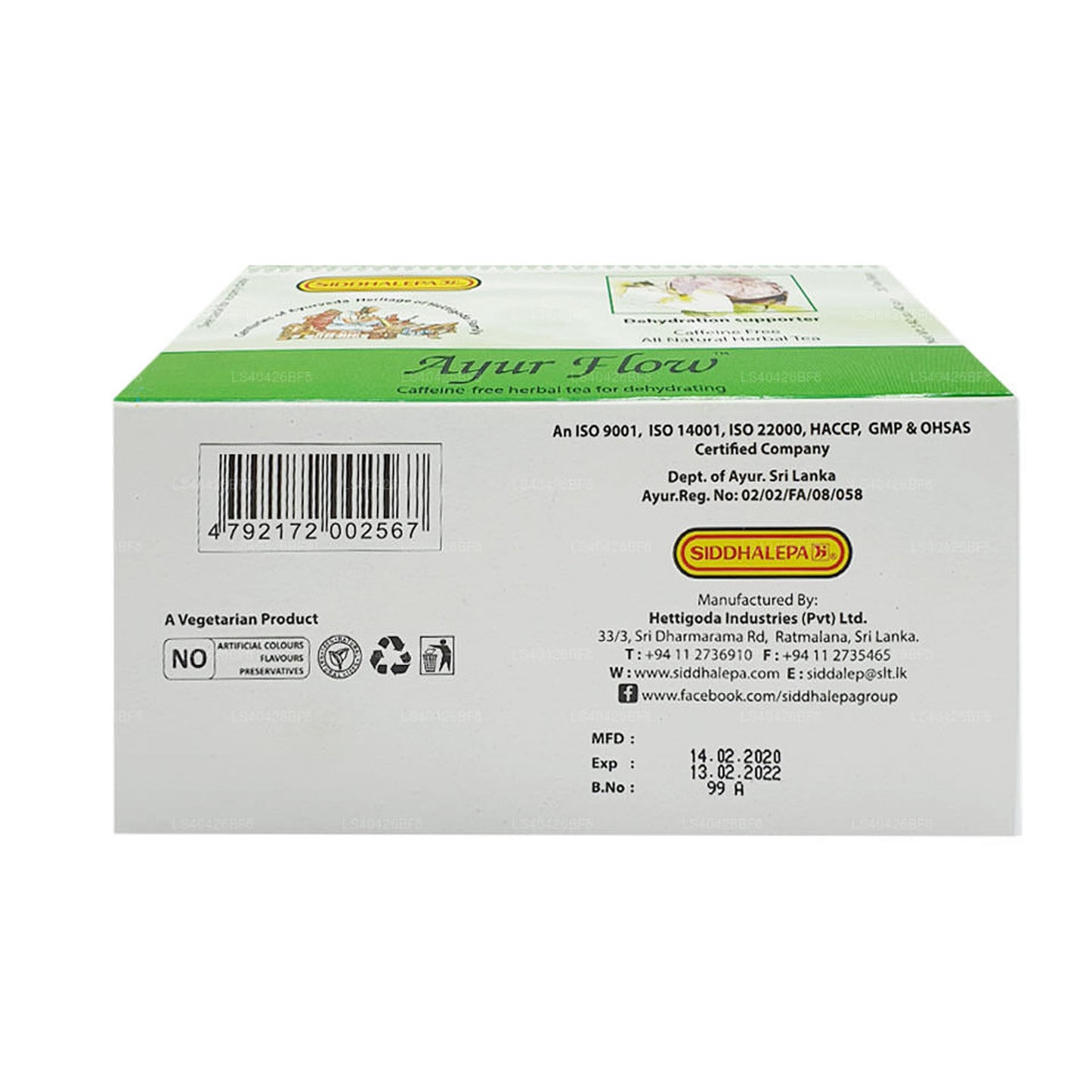 Siddhalepa Ayur Flow Tea (20 Teebeutel)