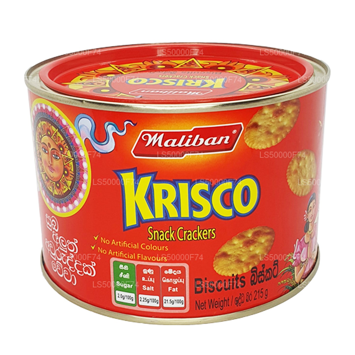 Maliban Krisco Snack Cracker Kekse (215 g)