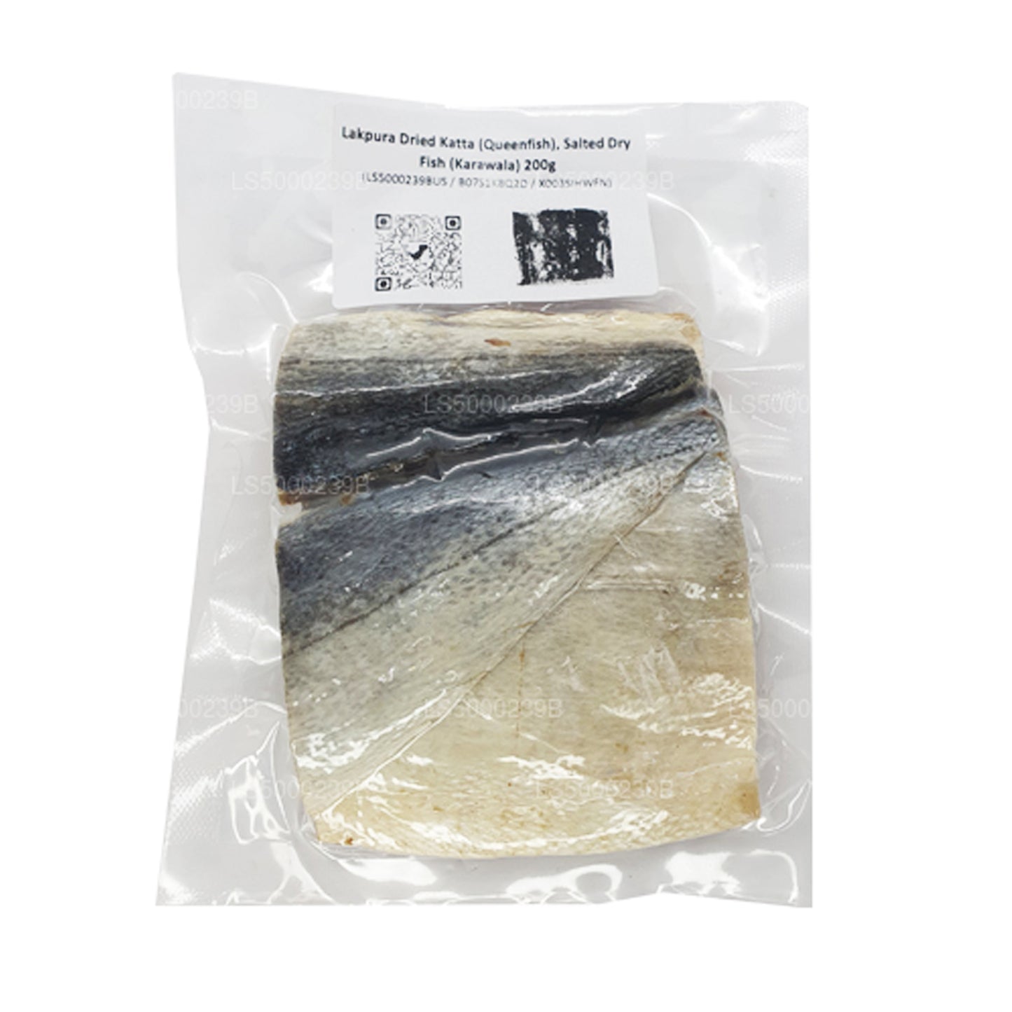 Lakpura getrockneter Katta (Queenfish) 200 g, gesalzener Trockenfisch (Karawala)