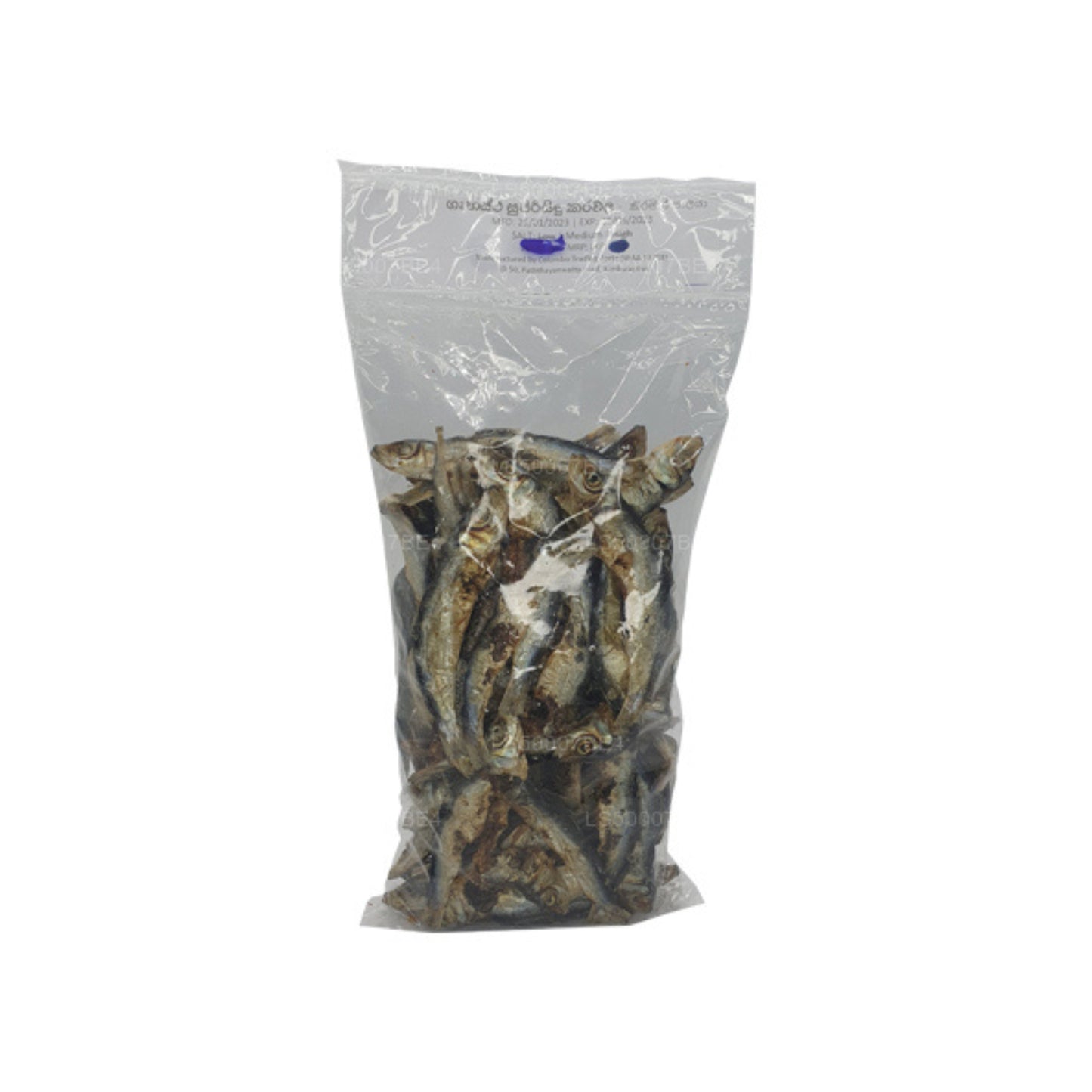 Lakpura getrocknetes Keeramin (Sardinella-Fisch) 200 g, gesalzener trockener Fisch (Karawala)