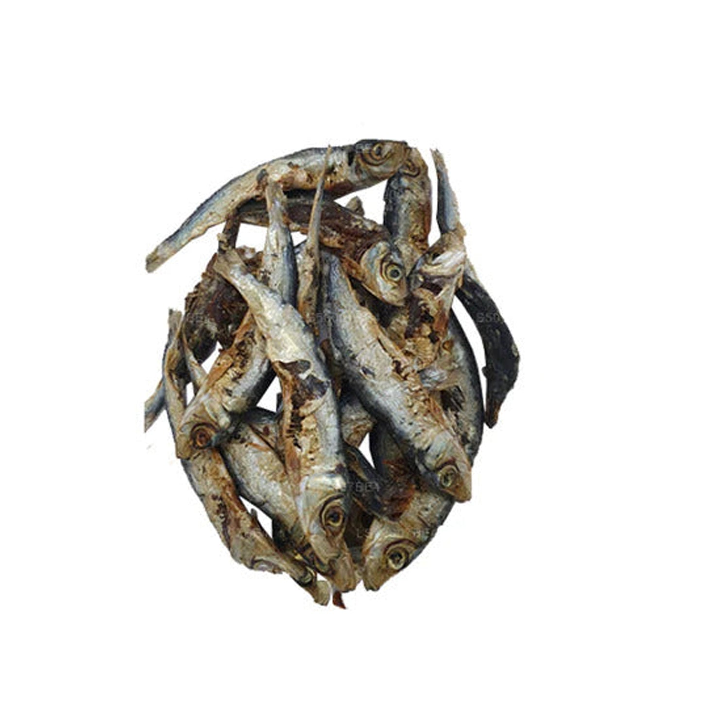 Lakpura Getrockneter Keeramin (Sardinella-Fisch) 100 g, gesalzener Trockenfisch (Karawala)