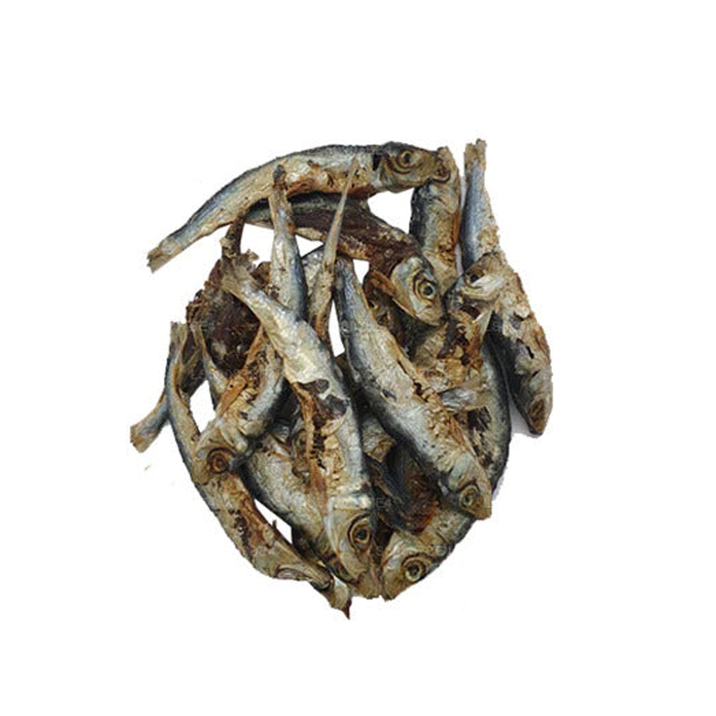 Lakpura Getrockneter Keeramin (Sardinella-Fisch) 100 g, gesalzener Trockenfisch (Karawala)