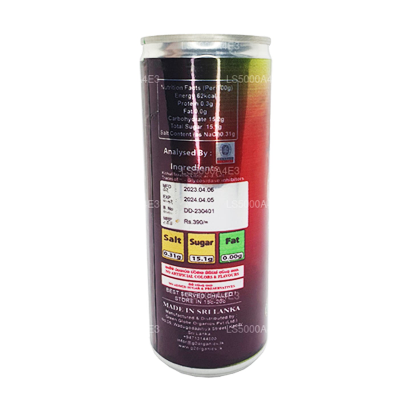Green Globe Dambadiya Kithul Getränk (250 ml)