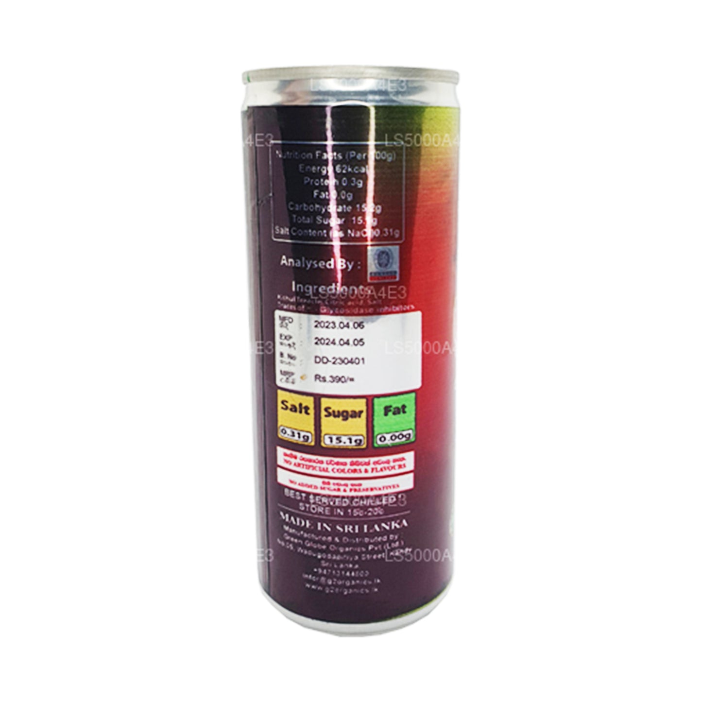 Green Globe Dambadiya Kithul Getränk (250 ml)