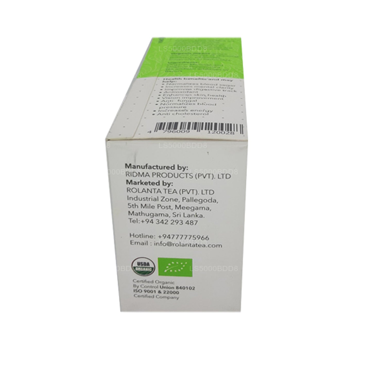 Rolanta Bio-Moringa mit Pfefferminz-Kräutergetränk (40 g), 25 Teebeutel