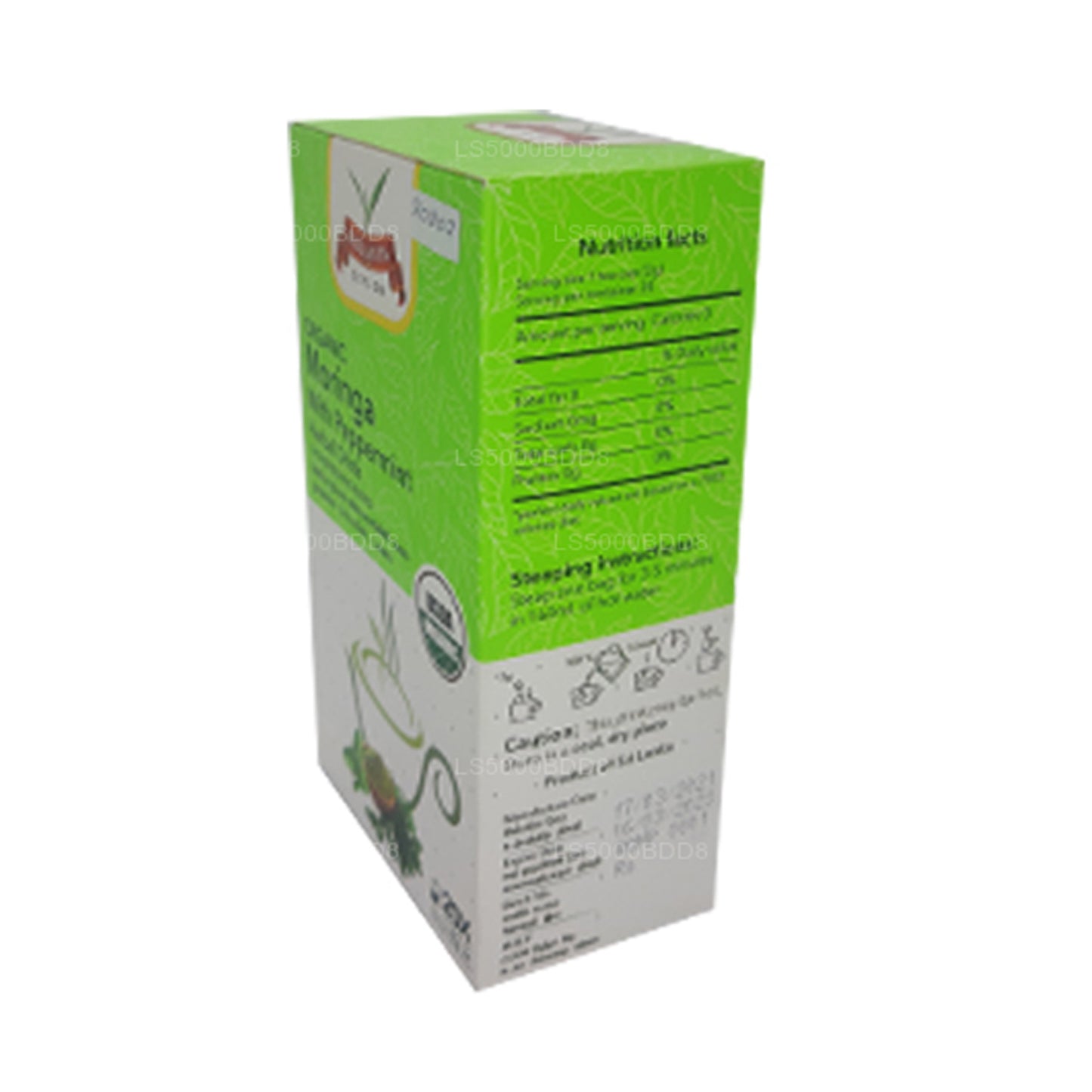 Rolanta Bio-Moringa mit Pfefferminz-Kräutergetränk (40 g), 25 Teebeutel