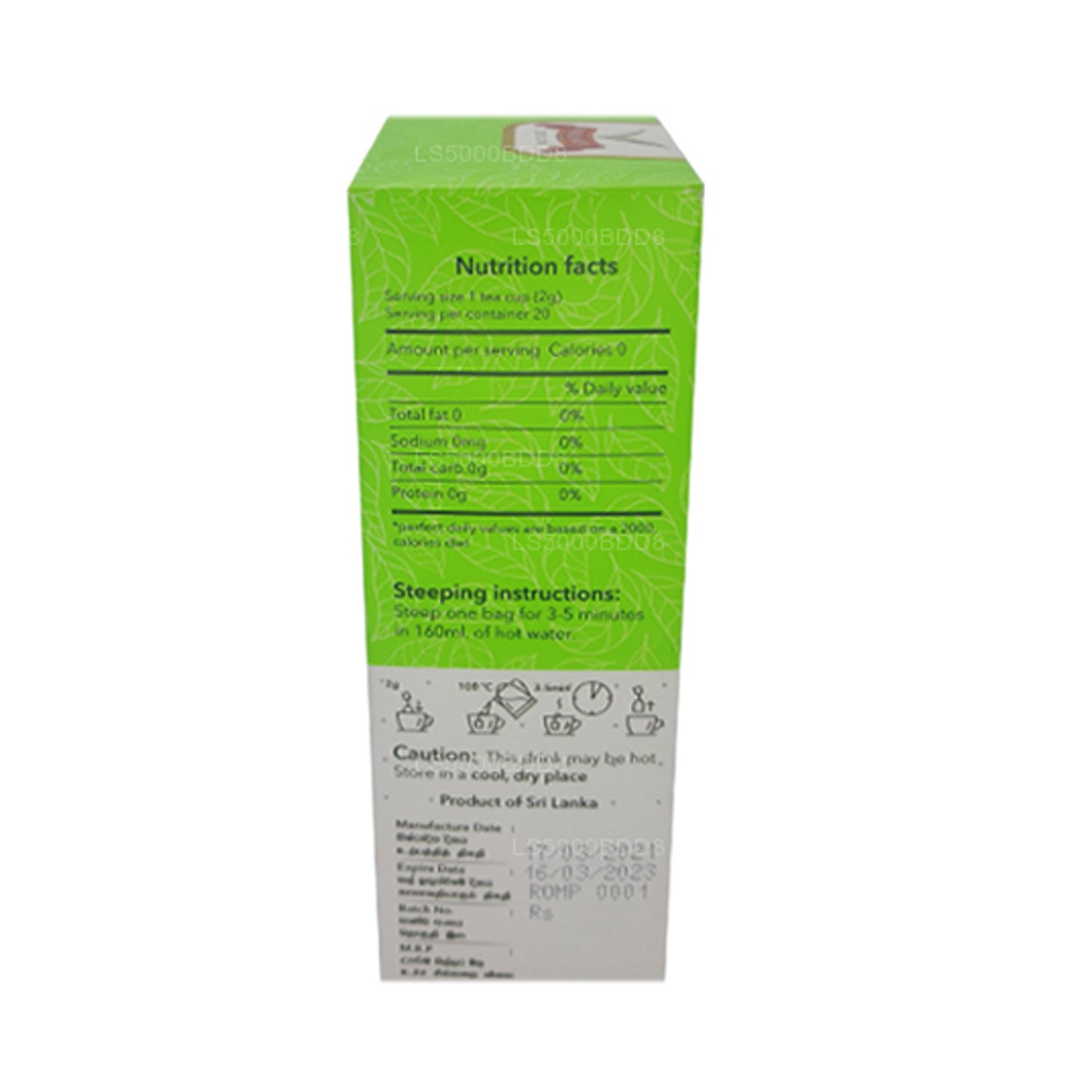 Rolanta Bio-Moringa mit Pfefferminz-Kräutergetränk (40 g), 25 Teebeutel