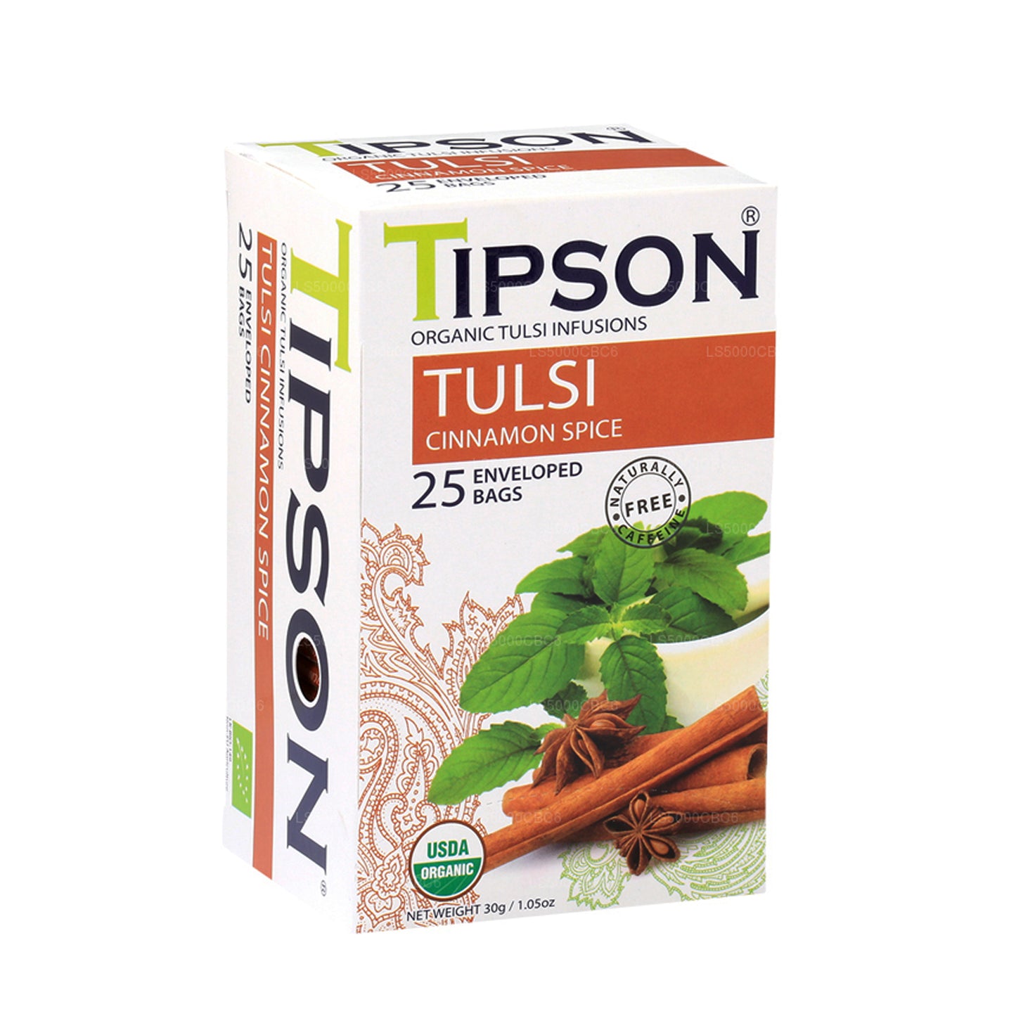 Tipson Bio-Tulsi mit Zimtgewürz (30 g) 25 Teebeutel