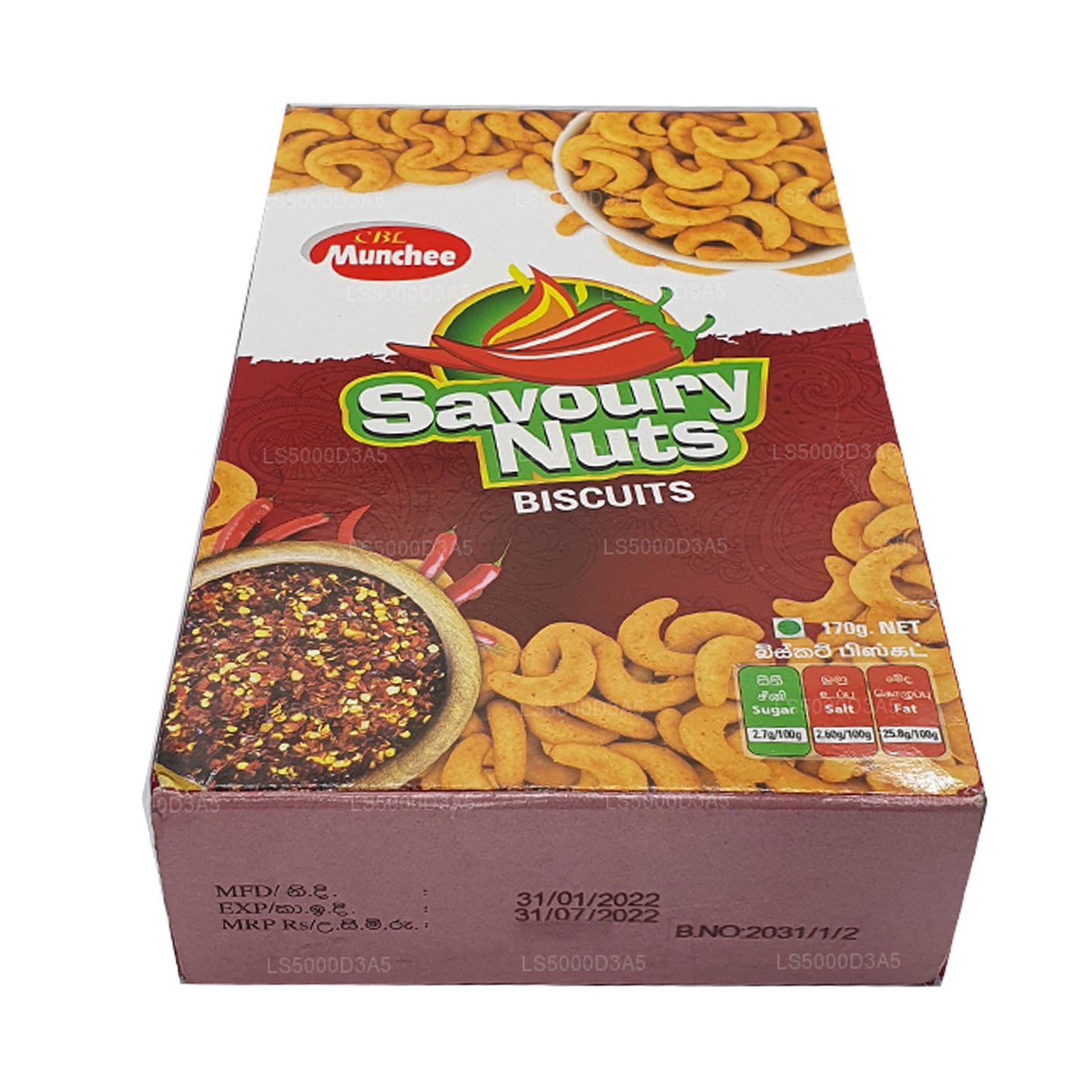 Munchee Biscuit Pikante Nüsse (170 g)