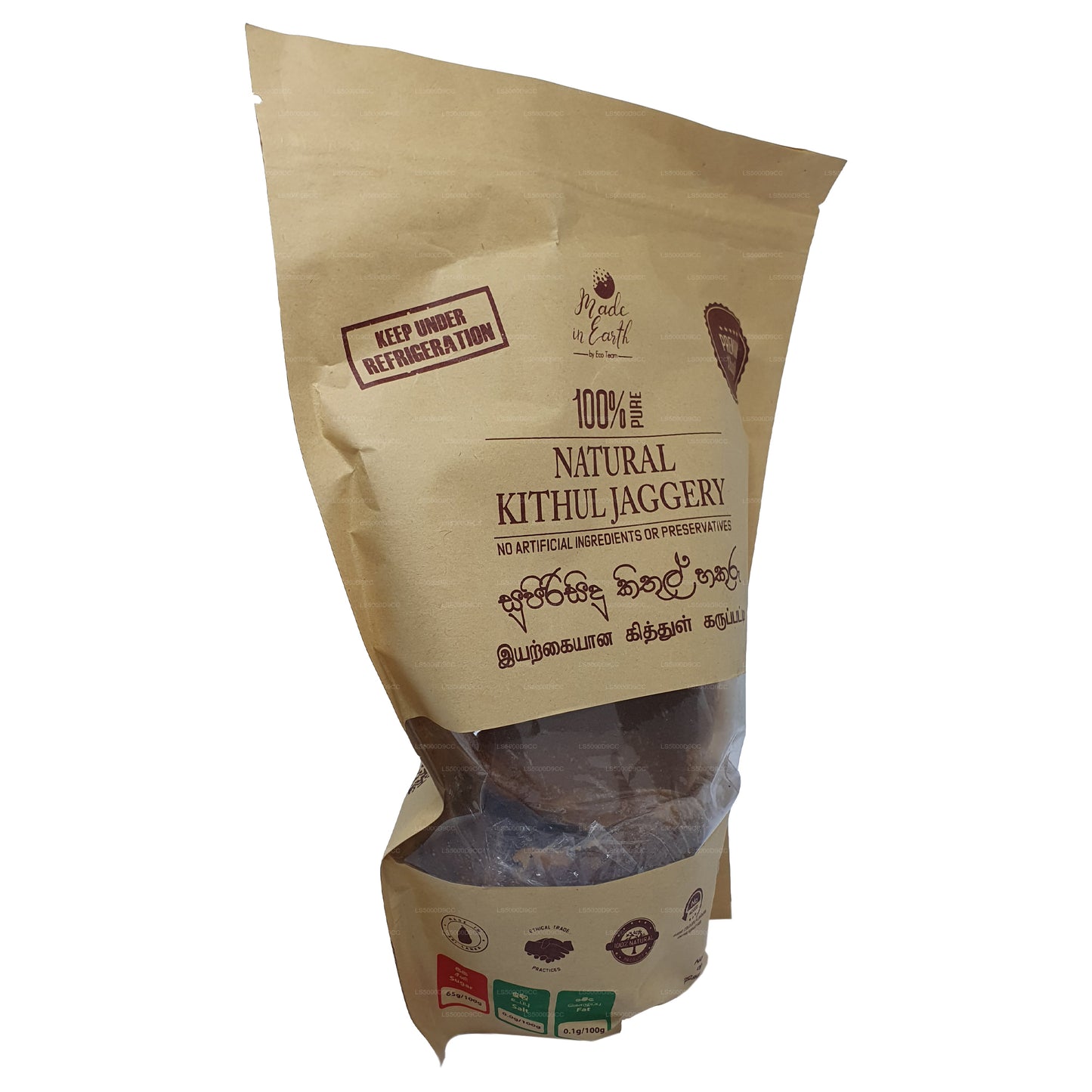 Hergestellt in der Erde Reine natürliche Kithul Jaggery (500 g)