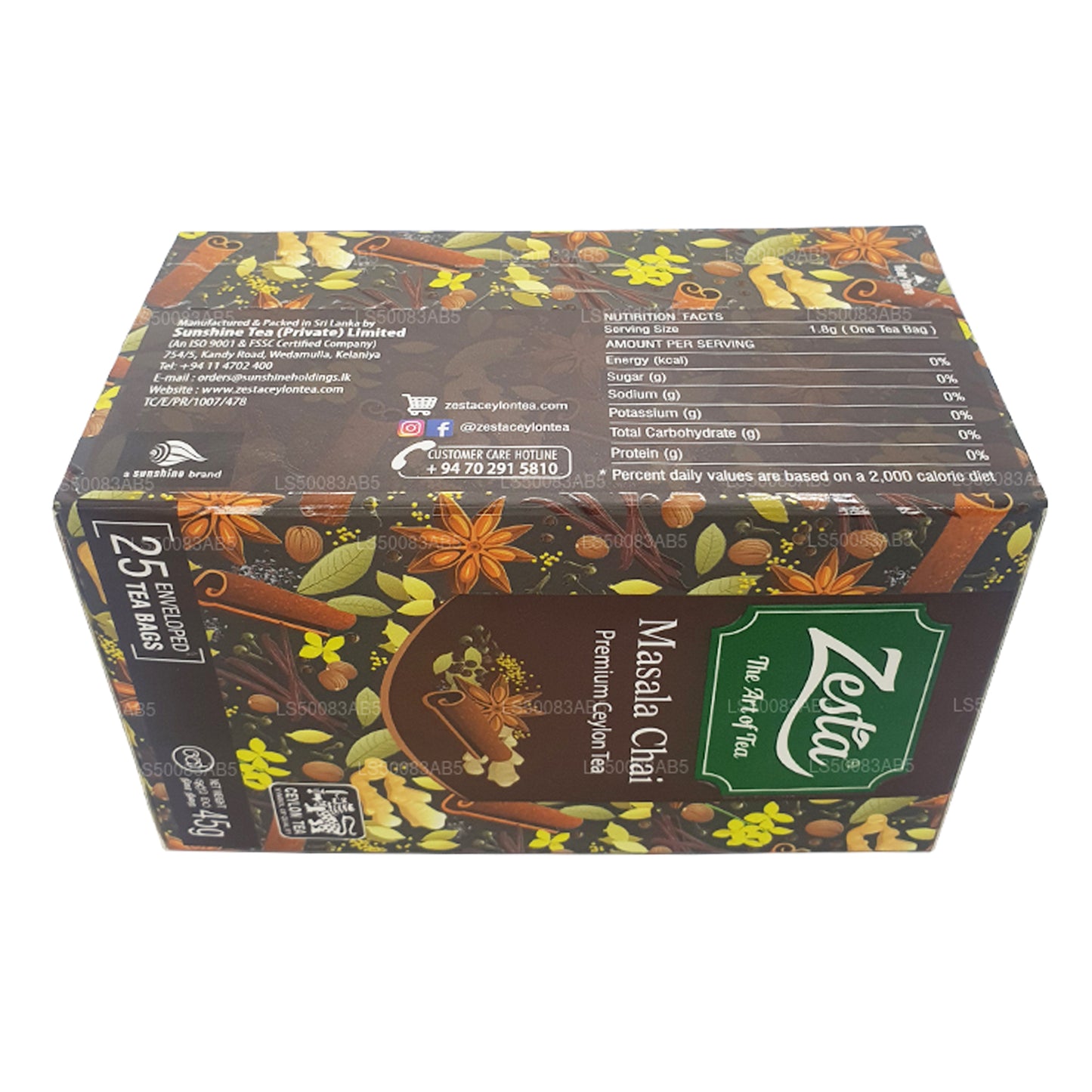 Zesta Masala Chai (45 g) 25 Teebeutel