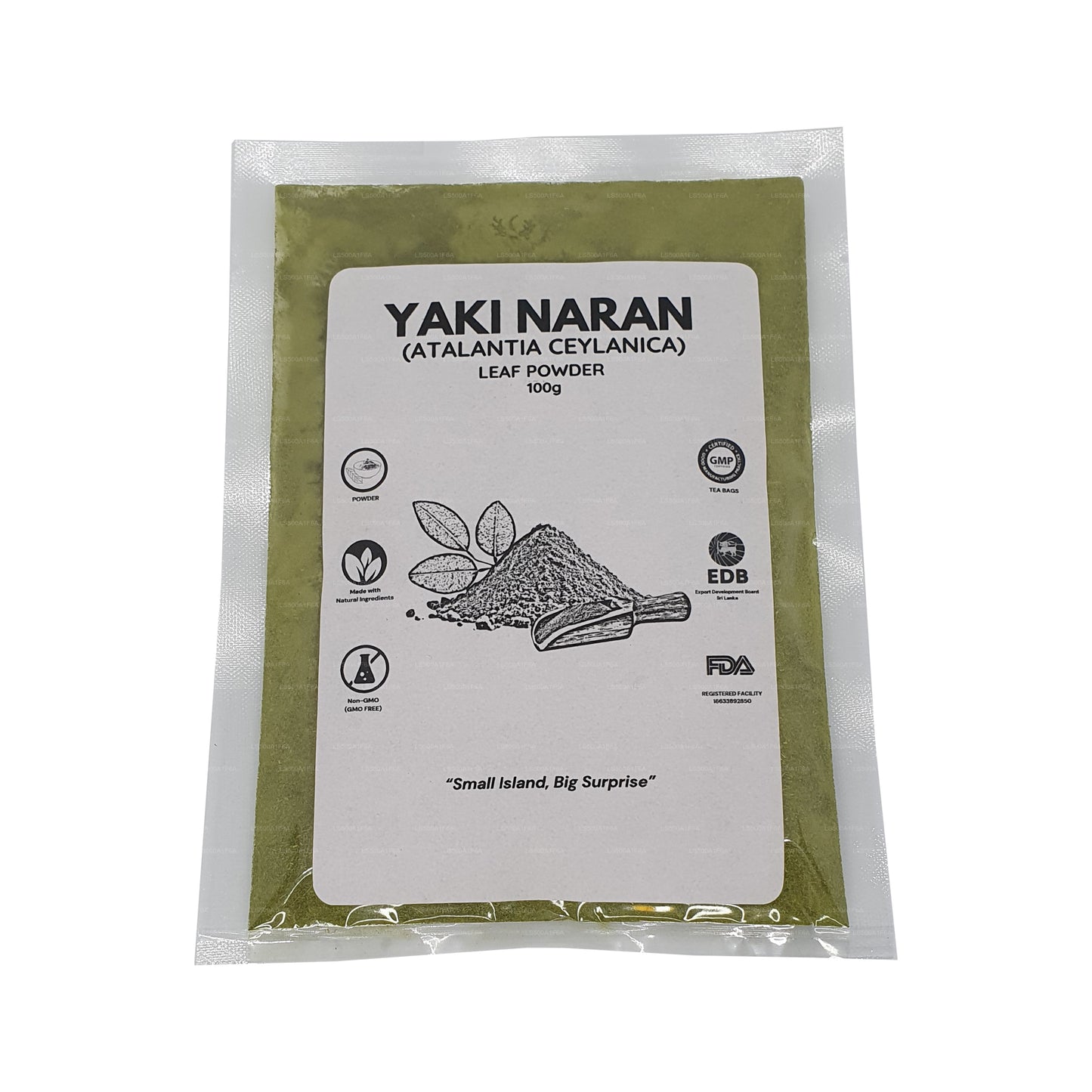 Lakpura Dehydrated Yaki Naran (Atalantia Ceylanica) Blätterpulver