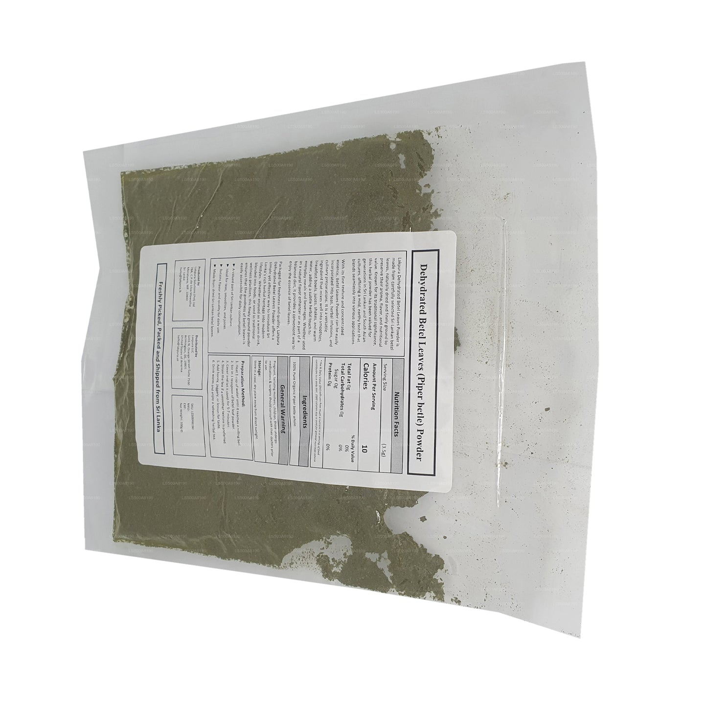 Lakpura Dehydriertes Betelblattpulver (100 g)