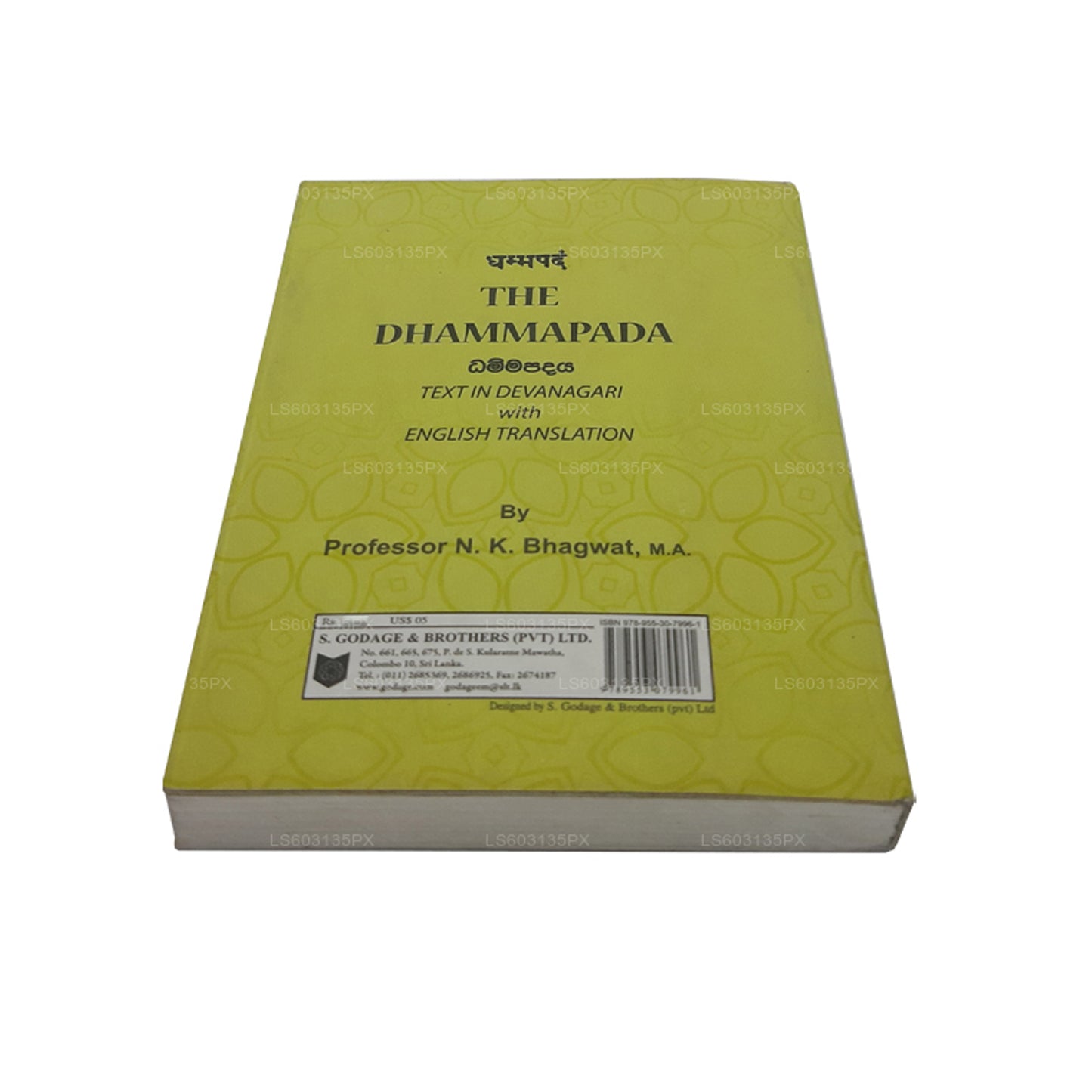 Das Dhammapada (Text in Devanagari mit englischer Übersetzung)