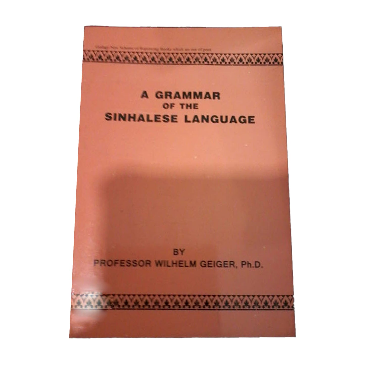 Eine Grammatik der singhalesischen Sprache
