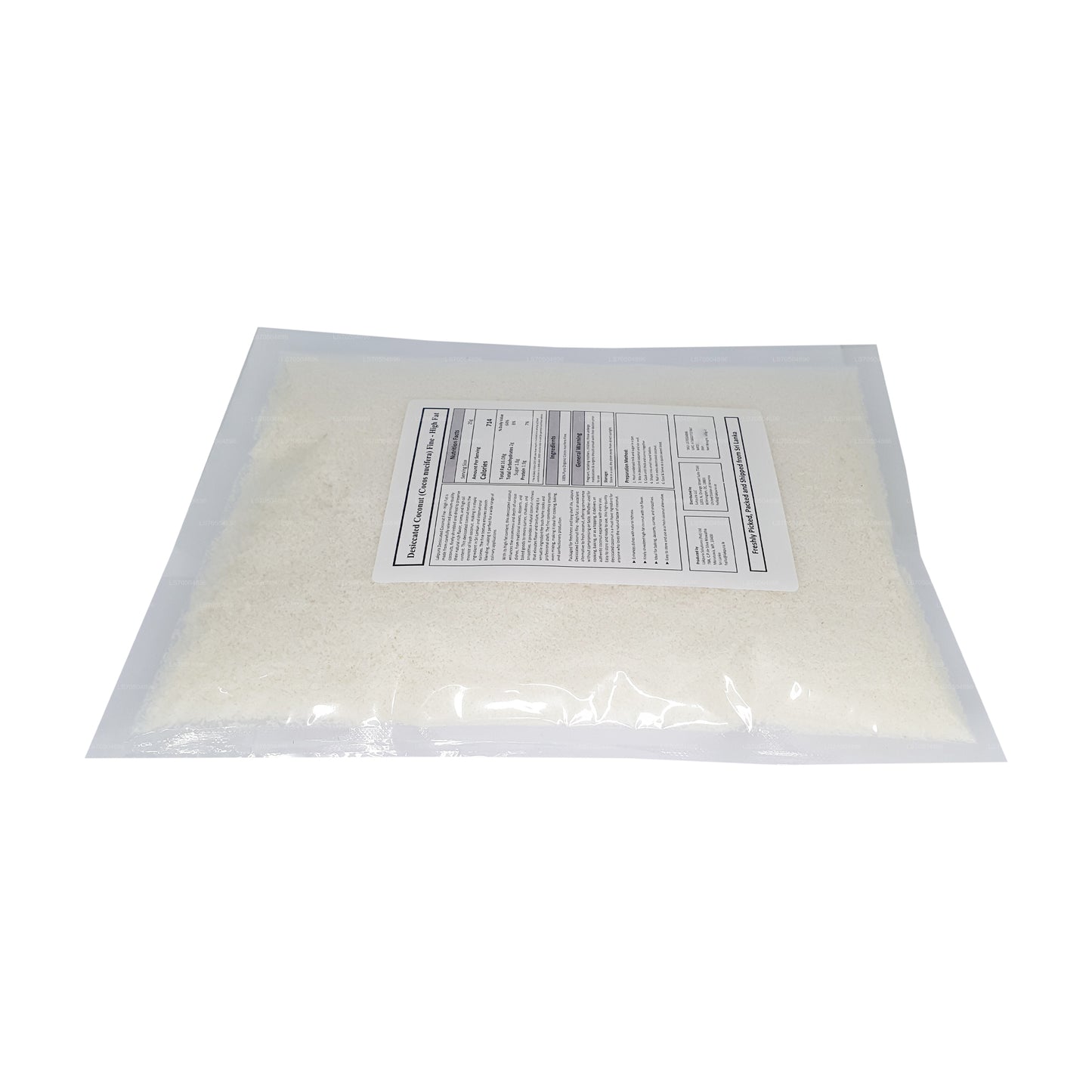 Lakpura Kokosraspeln Fein - Hoher Fettgehalt (500g)